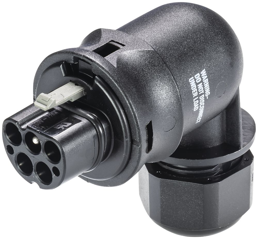 Steckverbinder RST20i5S, 90°, 5-polig, 250/400V, 20A, schwarz