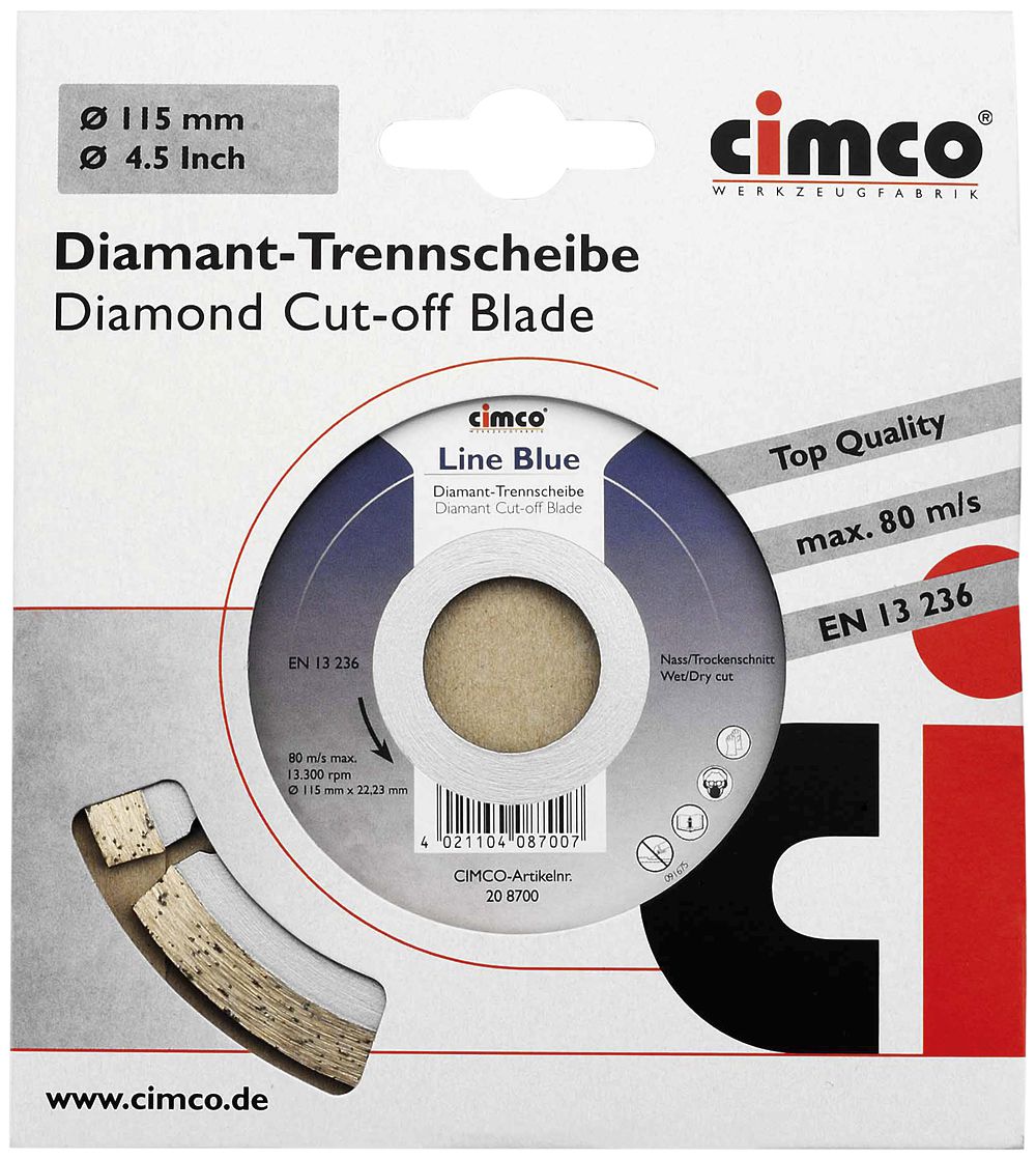 Diamant-Trennscheibe Cimco Line Blue Ø230mm
