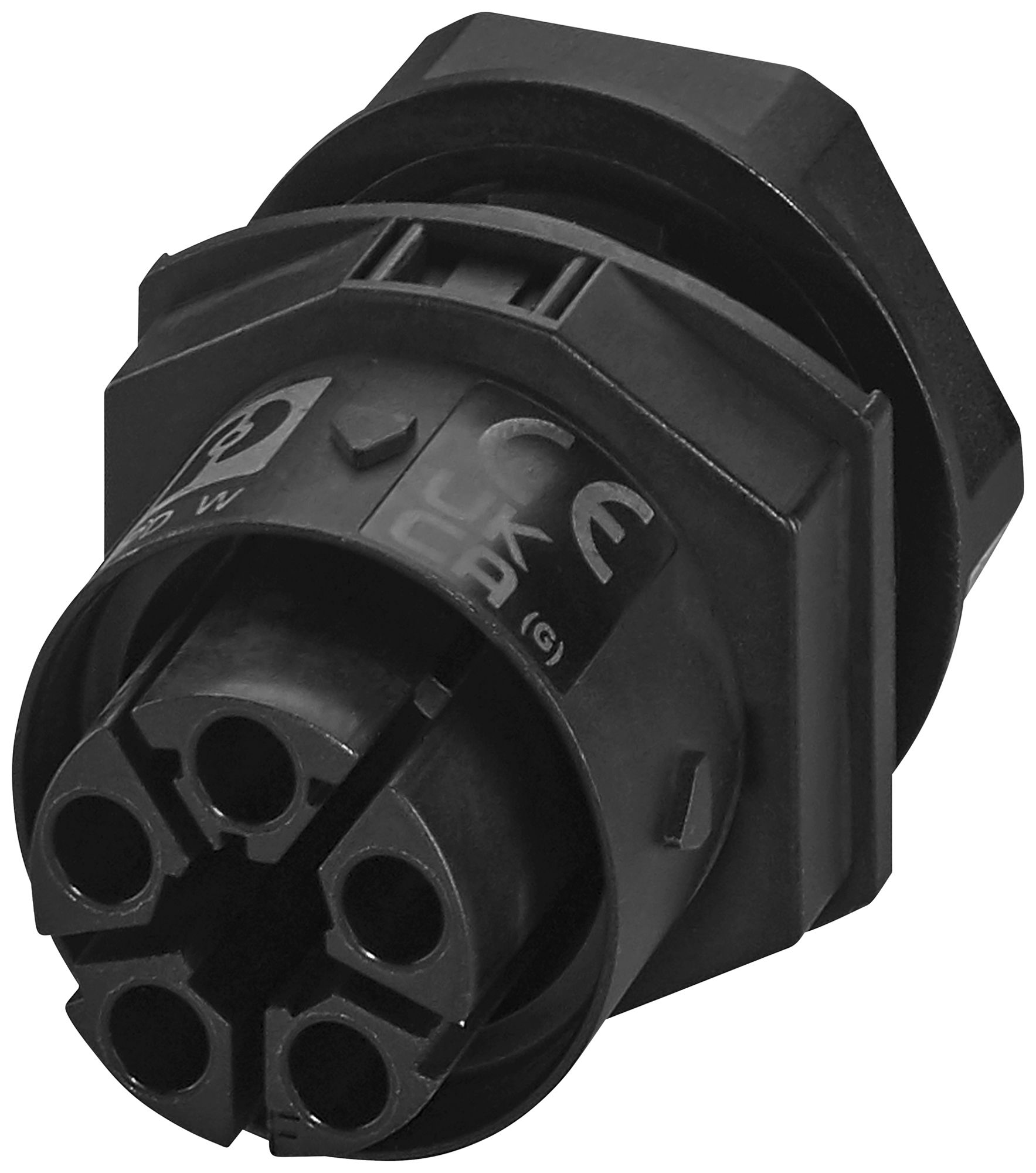 Passaggio a parete PX IPD W presa 5P 17.5A 600V M25 nero IP66 codifica P