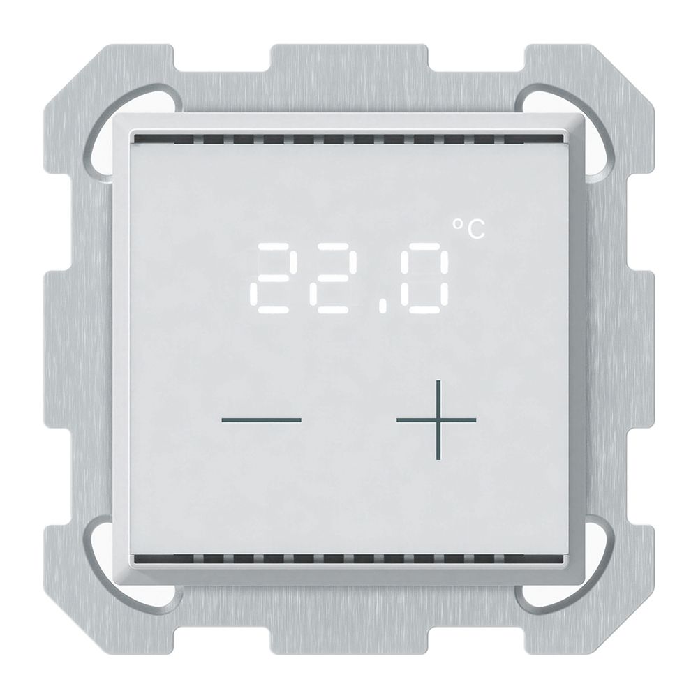 Thermostat d'ambiance KNX ENC KAL avec affichage LED blanc