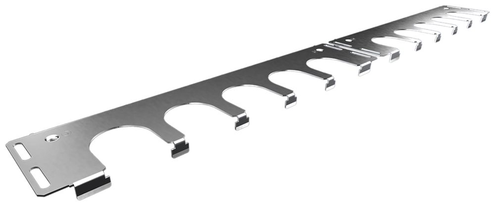 Panneau de passage de câbles Rittal VX 8619.801 14.5×740mm acier affiné 2pcs