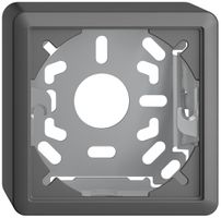 Kappe mit Grundplatte 39mm EDIZIOdue dunkelgrau