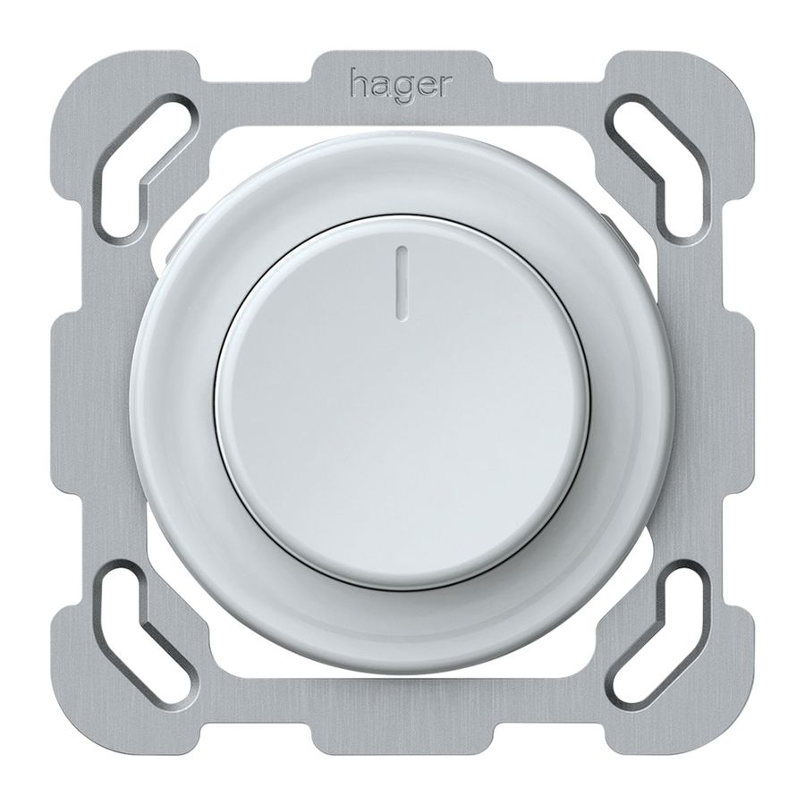 UP-Drehdimmer DALI origin 77×77mm ws