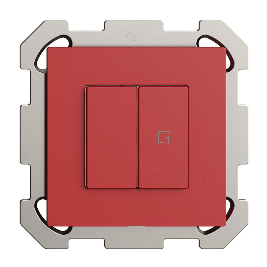 Interruttore INC 1K/2T scena Edue Wiser berry
