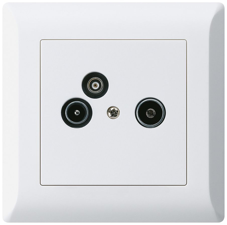 UP-Antennendose R/TV-Daten kallysto.line 2GHz 14db weiss