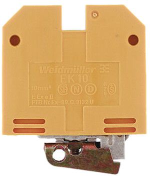Schutzleiter-Reihenklemme Weidmüller EK Schraubanschluss 10mm² TS32 gelb/grün