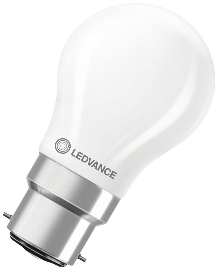 LED-Lampe LEDVANCE CLASSIC B22d 3.4W 470lm 827 DIM mattiert Ø45×79mm