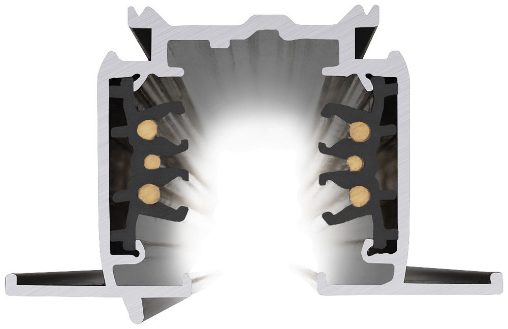 EB-Stromschiene SLV S-TRACK DALI 3-phasig 230V Aluminium 4000mm schwarz