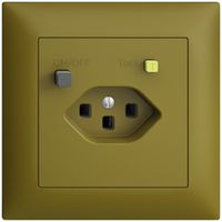 Presa INC EDIZIOdue T23 FI 30mA FMI, olive