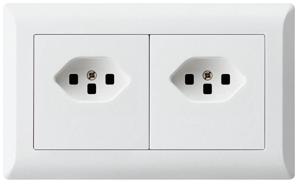 UP-Kombination kallysto.line Gr.I-I horizontal 2×Typ 23 m.Schraubkl.C weiss