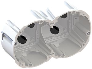 Hohlwanddose AGRO Quickbox ECON, 1×2 Ø83mm luftdicht weiss