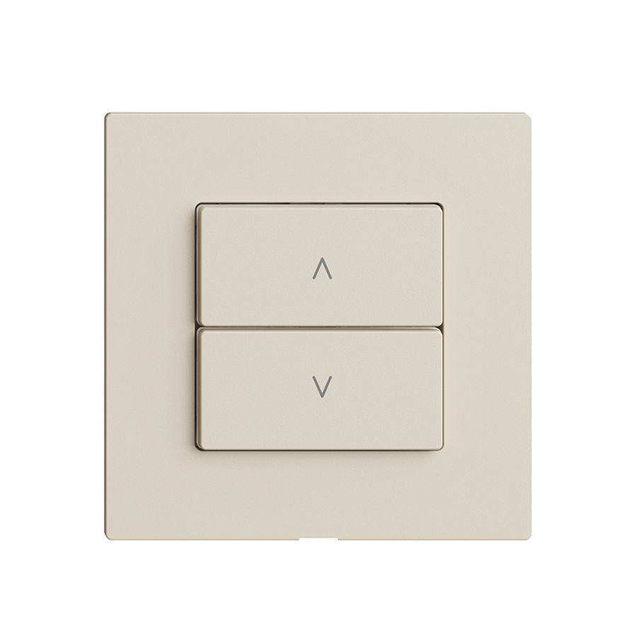 Bedienaufsatz zu Storenschalter 1K/2T Edue Wiser crema