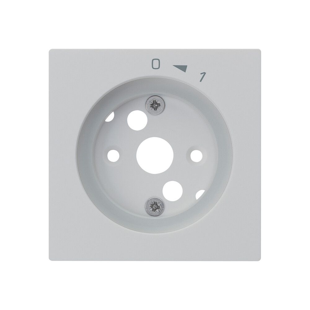 Frontplatte kallysto 0<-1 60×60mm für SchwenkTaster hellgrau