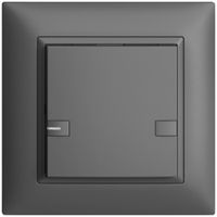 UP-Universaltaster 1×2T Schraubklemme EDIZIOdue dunkelgrau mit LED