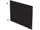 Blindplatte 19" Schnellverschluss 8HE Stahl schwarz
