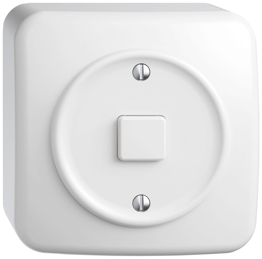 AP-Druckschalter STANDARDdue Wiser SNAPFIX® 1 Taste ws