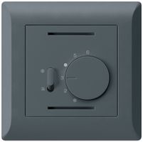 UP-Thermostat Hager kallysto.line, mit Schalter Heizen/Kühlen, anthrazit