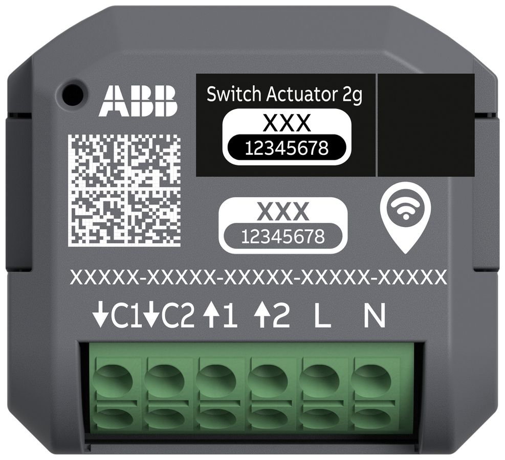 EB-RF-Schaltaktor ABB free@home wireless 2-Kan 4.3A 207…253V 2×DI