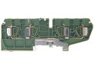Morsetto di terra componibile Woertz 1.5…4mm² molla 4×1 DIN 35mm verde/giallo