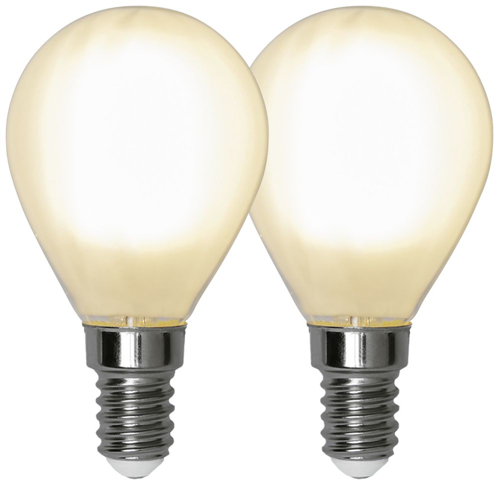 LED-Lampe E14 4.5W 470lm 2700K opal Ø45×80mm Duo Pack