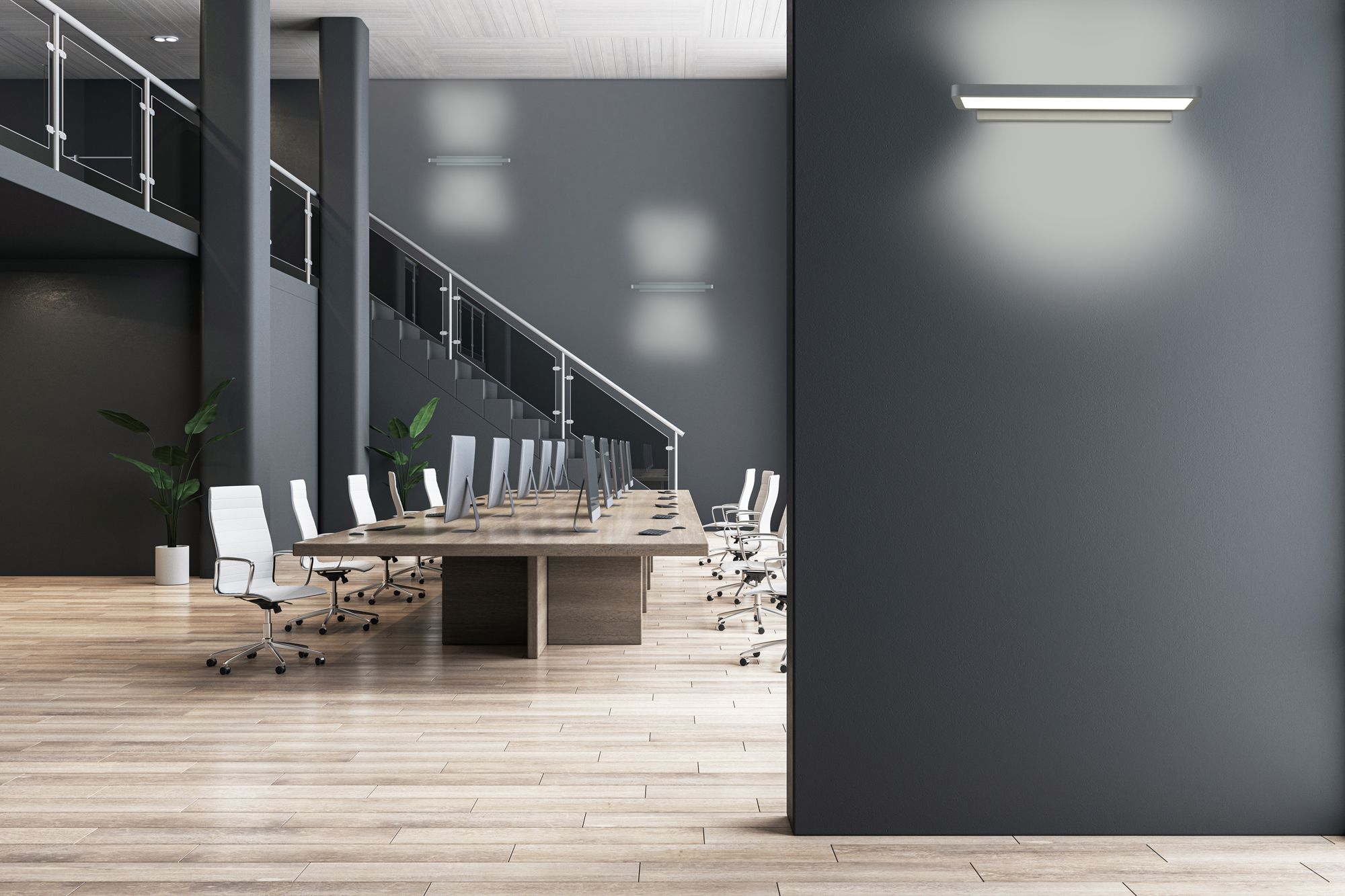 Applique LED Sylvania Areum 45W 5850lm 840 direct/indirect 600mm blanc