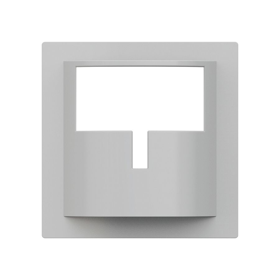 Plaque frontale Hager kallysto H pour détecteur de mouvement gris clair