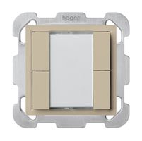 Poussoir universel ENC 4×KLA B avec LED beige