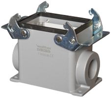 Sockelgehäuse Walther PROCON T701132MS, Stutzen 2×M25, H=81.5mm, Al