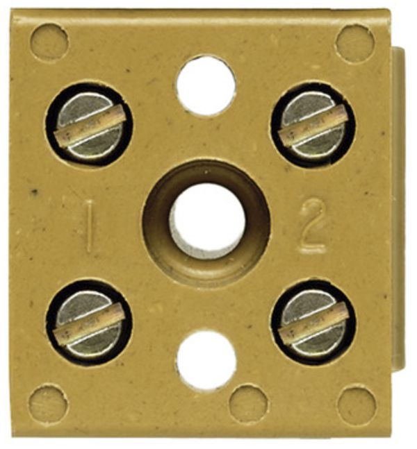 Barrette de bornes Weidmüller BK 2 CRN connexion à vis 4mm² 2L 22mm jaune