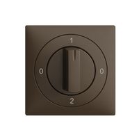 Kit frontal EDIZIOdue 0-1-0-2 60×60mm coffee pour interrupteur rotatif