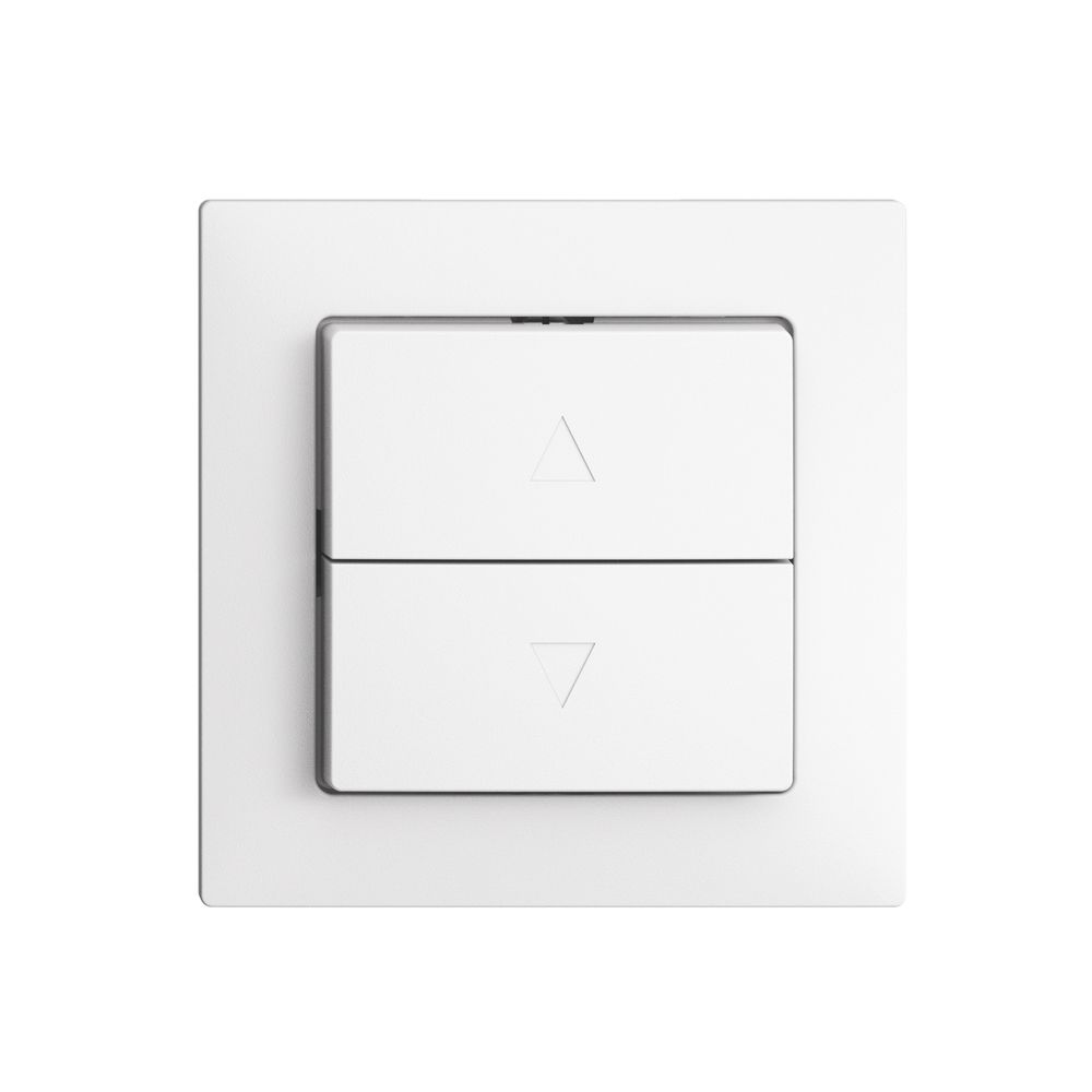 Frontset EDIZIOdue F weiss für Storentaster/-schalter