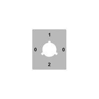 Disco indicatore FLF 0-1-0-2 per interr.rotativo FH