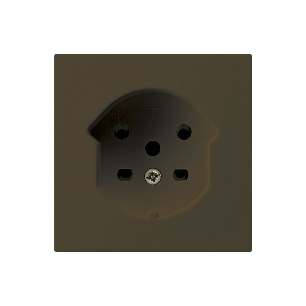 Steckdose HA kallysto Typ 15 mit Steckklemmen braun