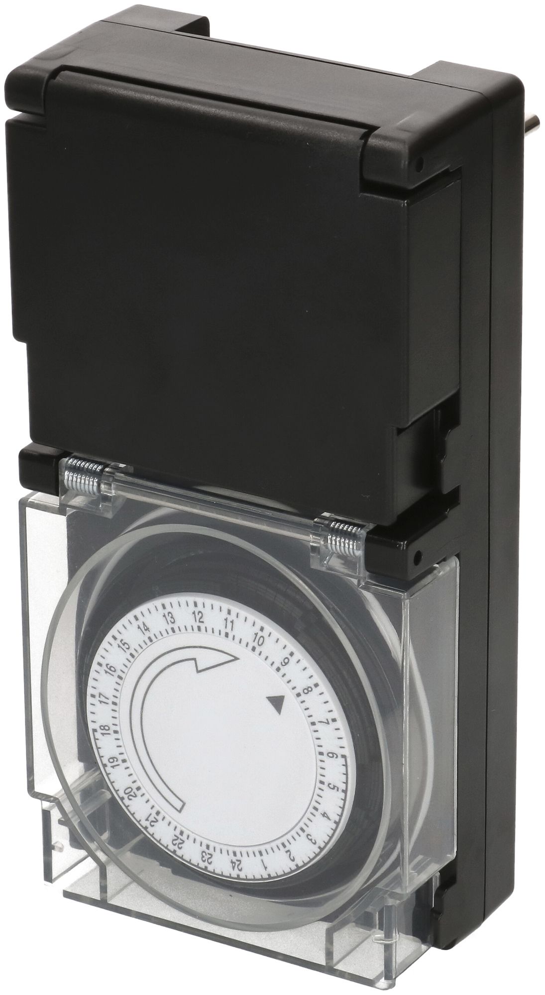 Timer a presa MAX HAURI analogico 24h 1×tipo 13 10A 230V IP55 nero