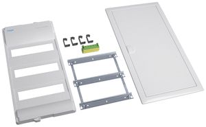 Ausbaupaket Hager volta mit Rahmen/Tür 3-reihig