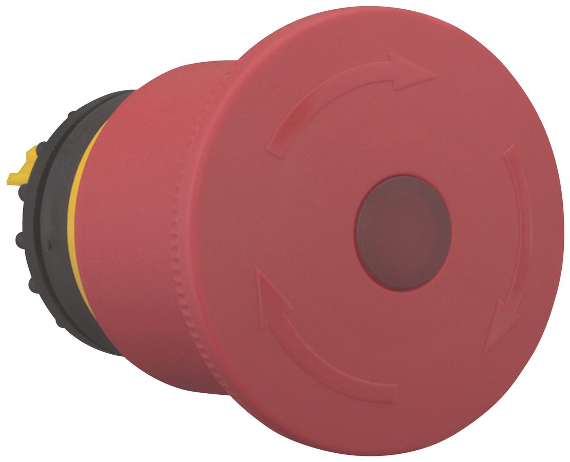 Pulsante a fungo Eaton M22-PVLT45P rosso Ø45mm alto IP67/IP69K luminoso
