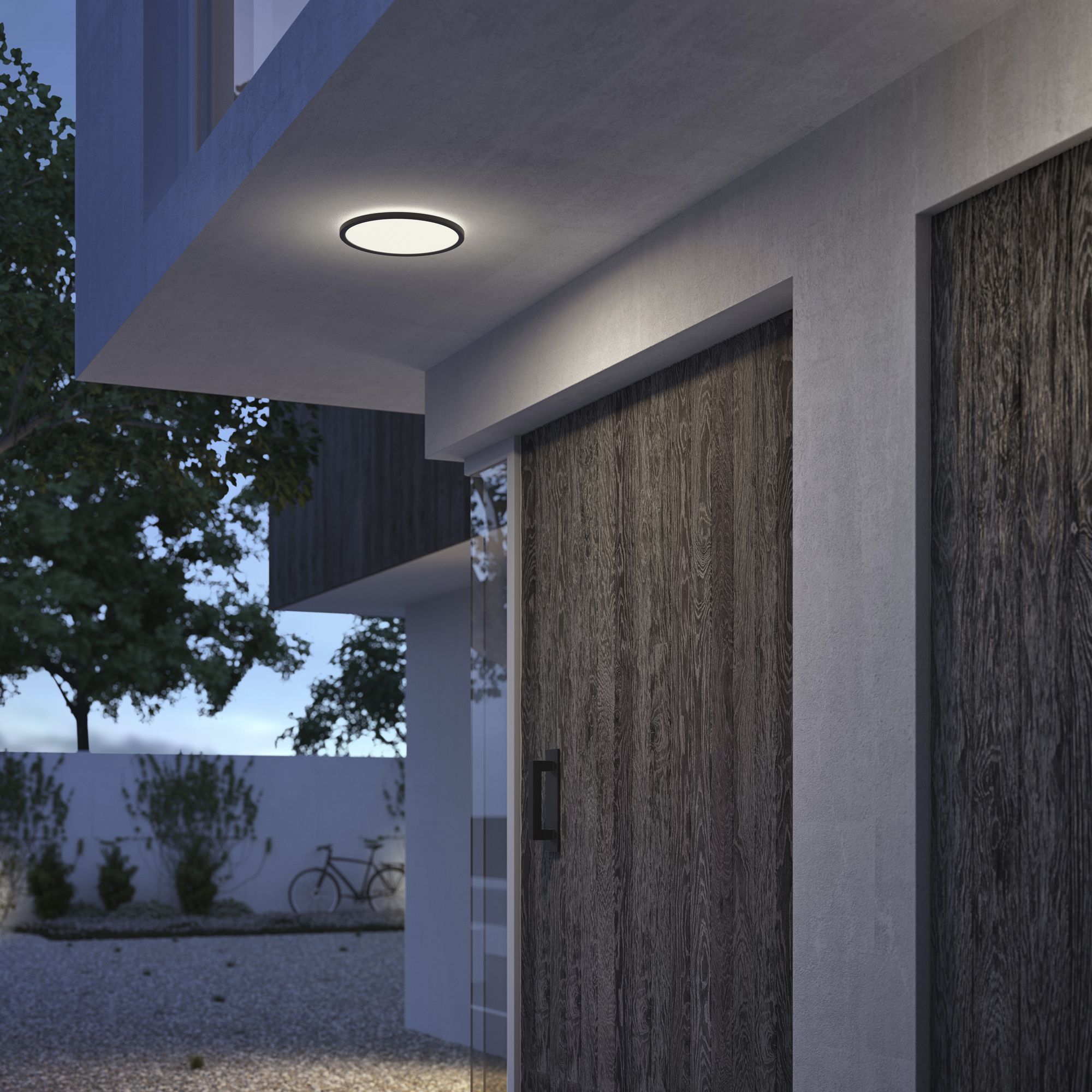 LED-Deckenleuchte Philips Superslim 15W 1500lm 4000K IP54 schwarz