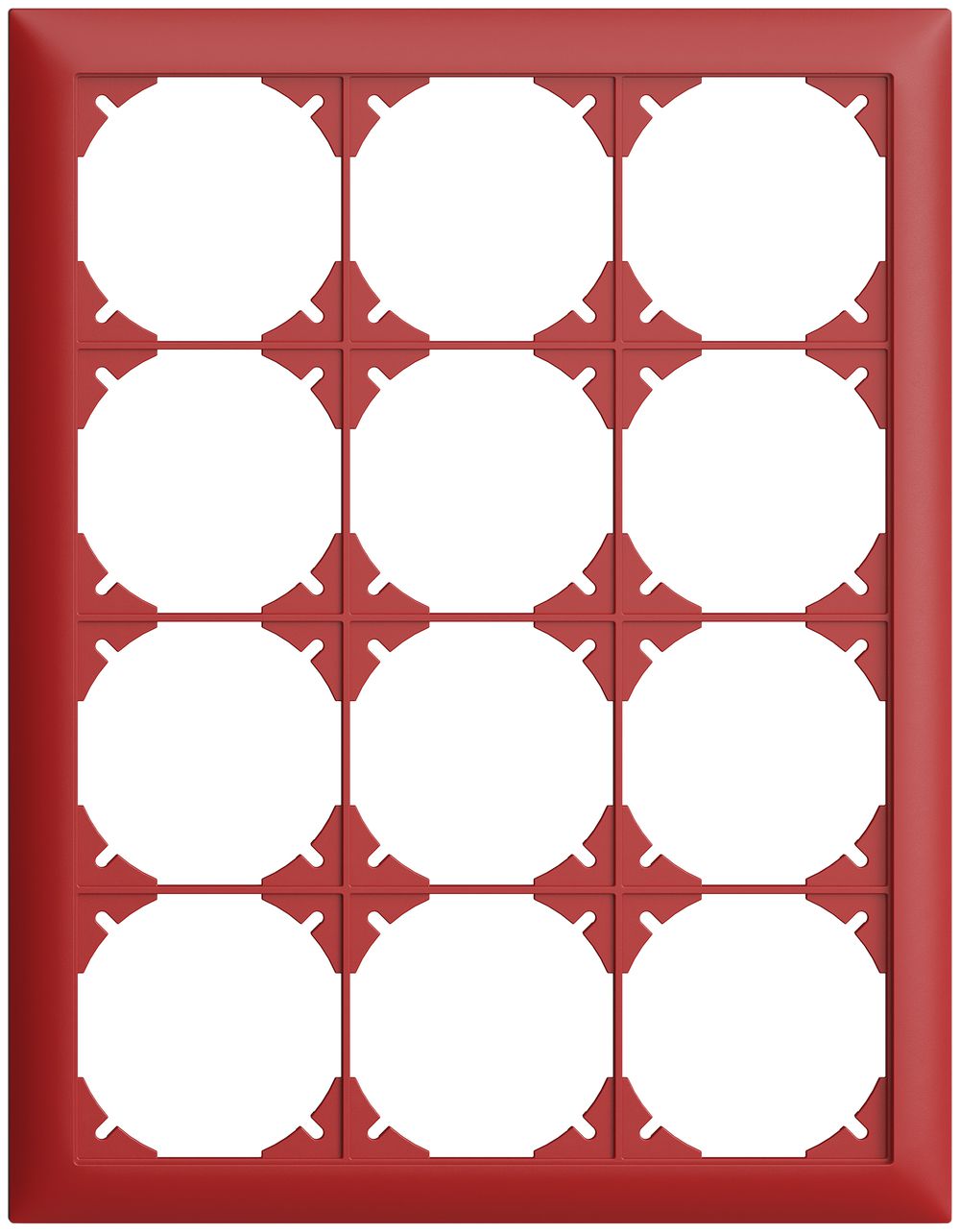 Abdeckrahmen EDIZIOdue 4×3 berry