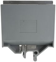 Abzweigklemme Woertz 70…120mm² 269A 800V Schraubanschluss 2×1 G-Schiene grau