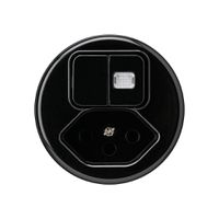 Einsatz zu Leuchtkombination basico 1/3+3/1L+T13 schwarz 1 Linse m.Kinderschutz