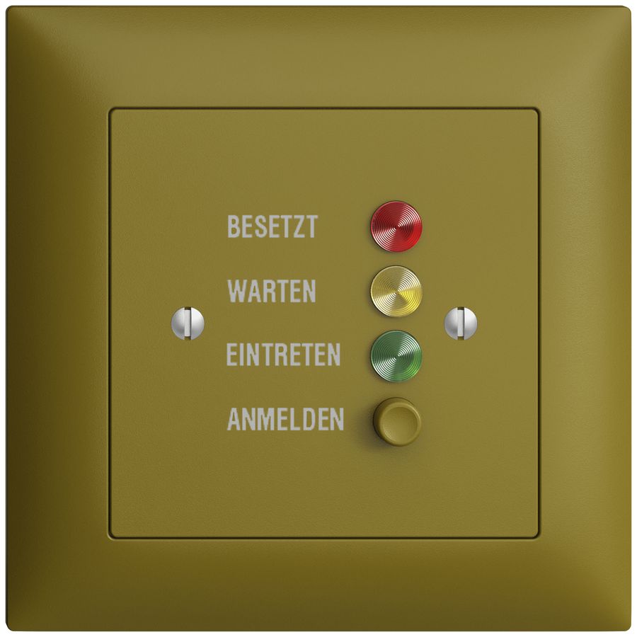 UP-Türstation für Rufleuchte deutsch, EDIZIOdue olive