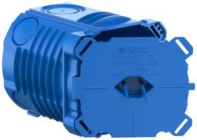 Einlasskasten AGRO NIS 70mm Gr.I mit Klappdeckel halogenfrei blau