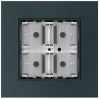 UP-Taster KNX KPR f.4×Tasten 4×Betätigungspunkte LED schwarz