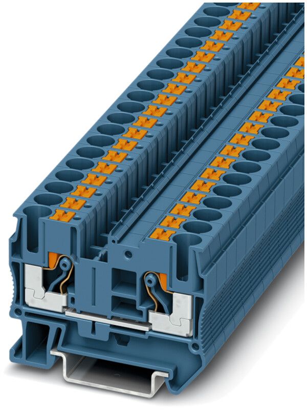 Morsetto pass.0.5…10mm² blu con.Push-in PT 6 BU