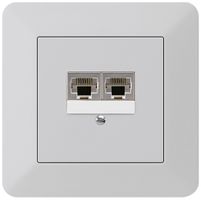 UP-Dose kallysto.trend 2×RJ45s parallel hellgrau