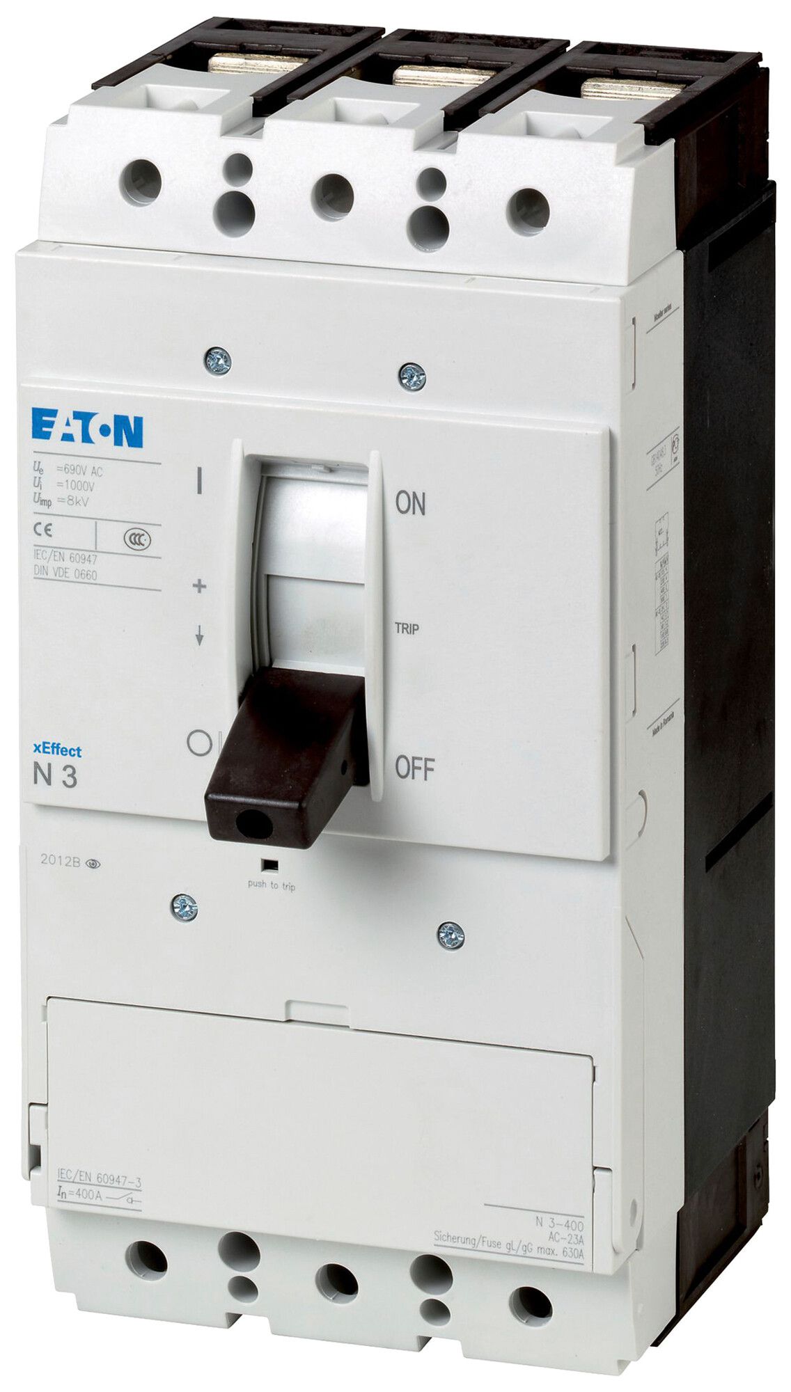 Sectionneur de charge AP Eaton PN3-400 3P 400A 690V noir