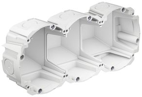 Hohlwanddose AGRO Quickbox H1 3×1 Ø83mm halogenfrei weiss