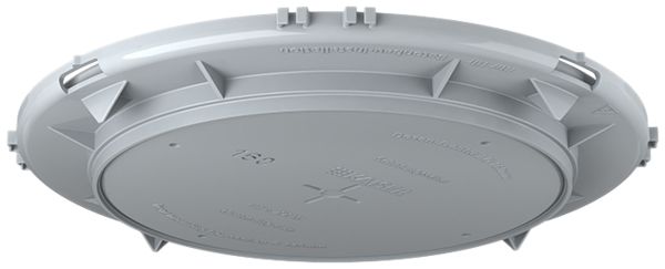 Placca frontale HaloX 180 per calcestruzzo in opera uscita Ø160mm