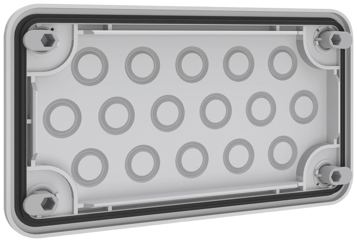 Passacavi PrismaSeT XL 205×115×18mm premistoppa 16×M16