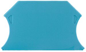 Abschlussplatte Weidmüller WAP 2.5-10 BL 56×1.5mm blau